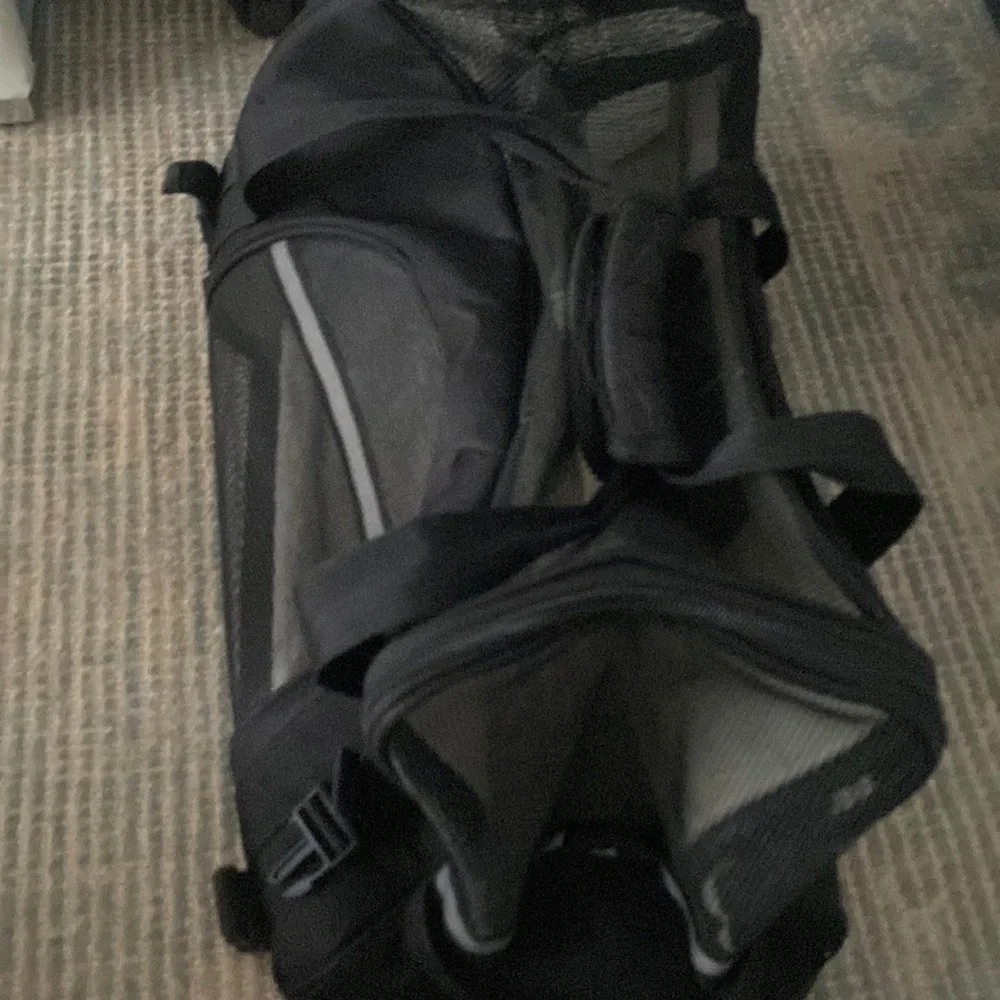Large Pet Dog Cat Carrier Airline Small Black Bag Travel Soft Mesh Window animal